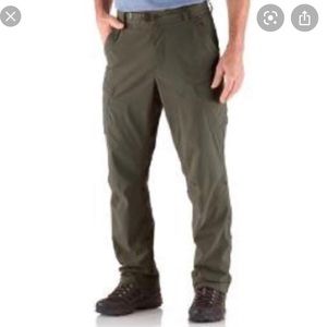 REI Cargo Sahara light olive nylon hiking pants